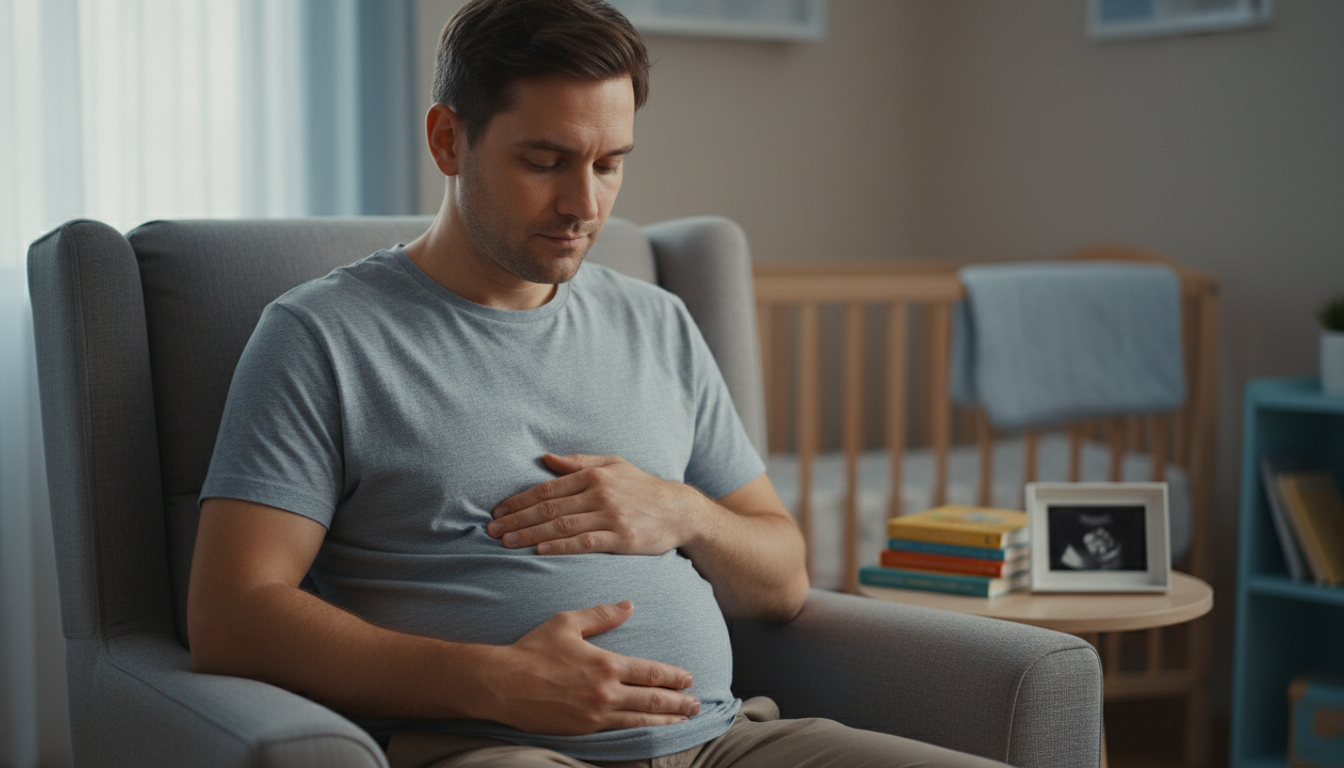 découvrez pourquoi certains hommes vivent la couvade et ressentent des symptômes de grossesse, un phénomène lié à la parentalité et au lien avec le bébé.
